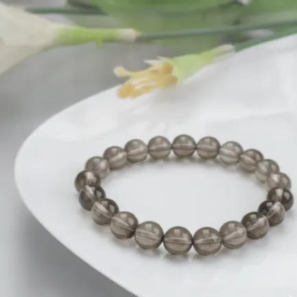 Bracelet Quartz Fumé Pierre Naturelle 8mm Grade AA 6 Bracelet Quartz Fumé Pierre Naturelle 8mm Grade AA – Image 6