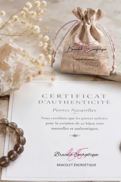 certificat authentification bracelet quartz fume