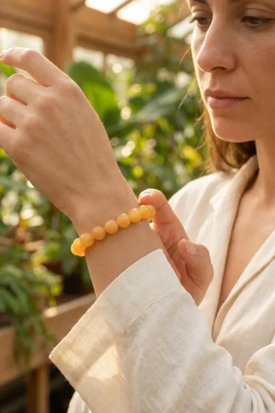 que va apporter ce bracelet calcite orange