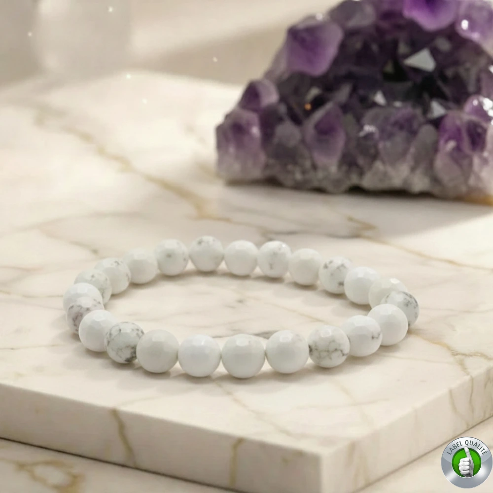 Bracelet Magnésite Pierre Naturelle 8mm Grade AA