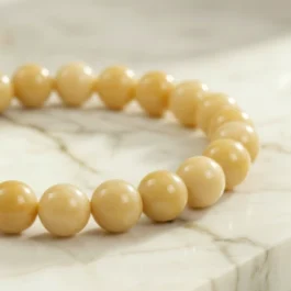 Bracelet Jade Jaune Pierre Naturelle 8mm Grade AA
