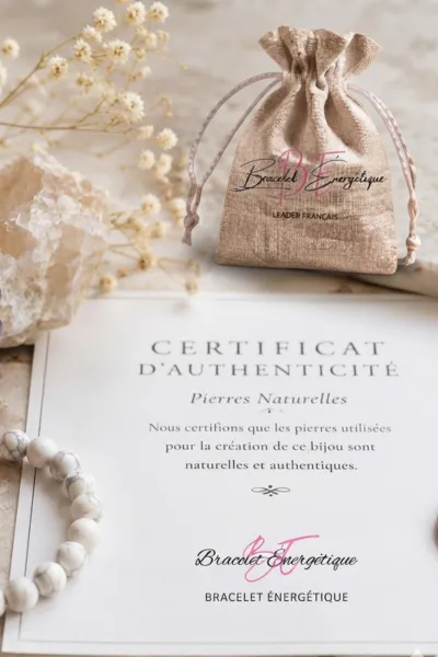 certificat authentification bracelet magnesite