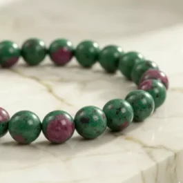 Bracelet Rubis Zoïsite Pierre Naturelle 8mm Grade AAA