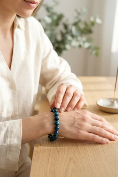 que va apporter ce bracelet oeil de tigre bleu