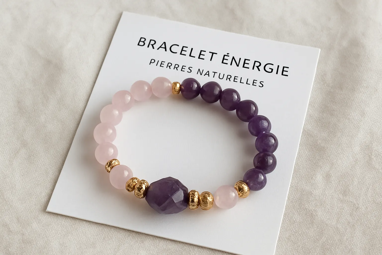 Quels sont les bienfaits des bracelets énergétiques ? 1 Un bracelet énergétique en pierres naturelles.