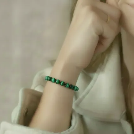 Bracelet Œil de Tigre Vert Pierre Naturelle 8 mm Grade AA 4 Bracelet Œil de Tigre Vert Pierre Naturelle 8 mm Grade AA – Image 4