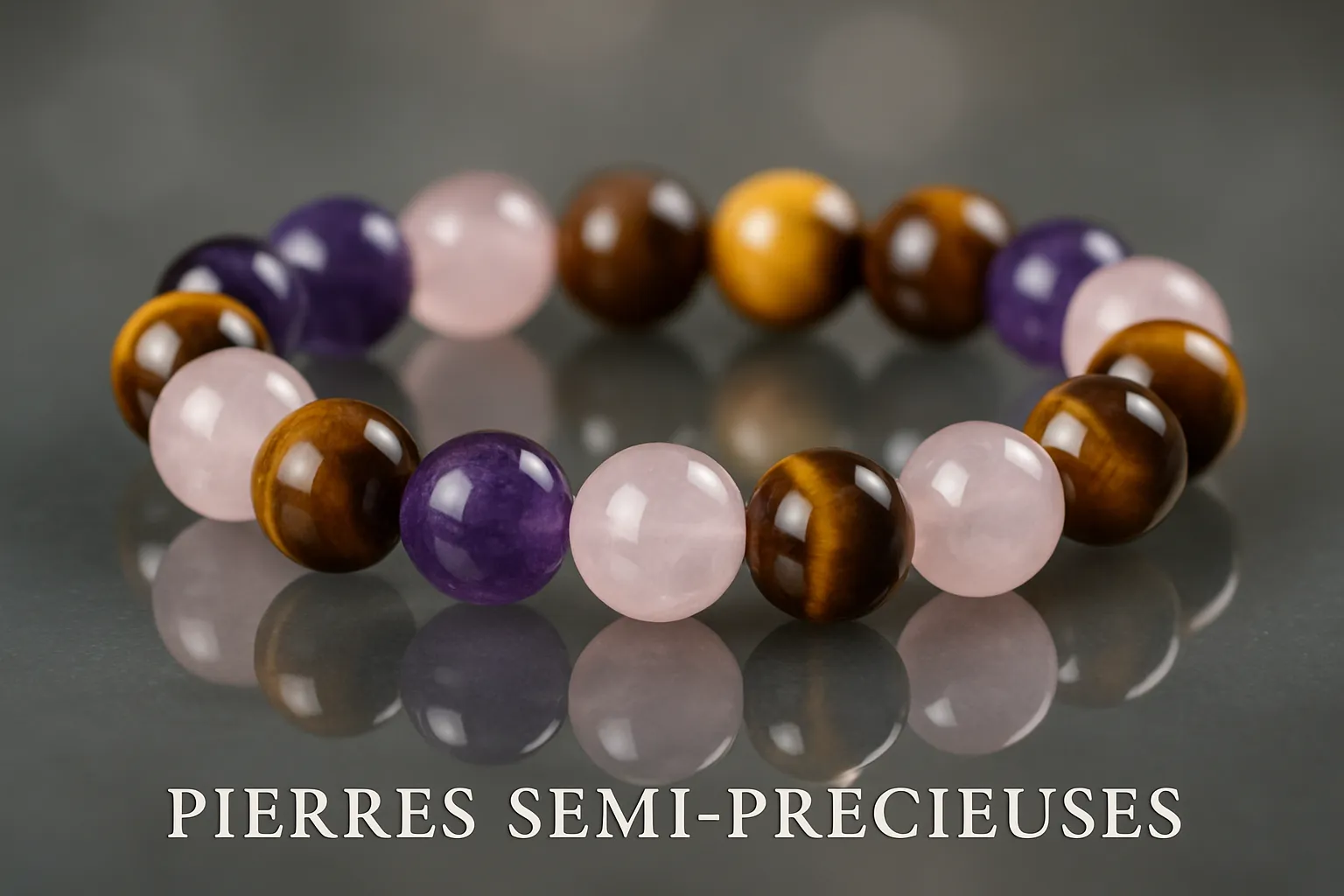Comment choisir un bracelet énergétique selon votre sensibilité ? 1 Un bracelet énergétique avec des pierres semi-précieuses.
