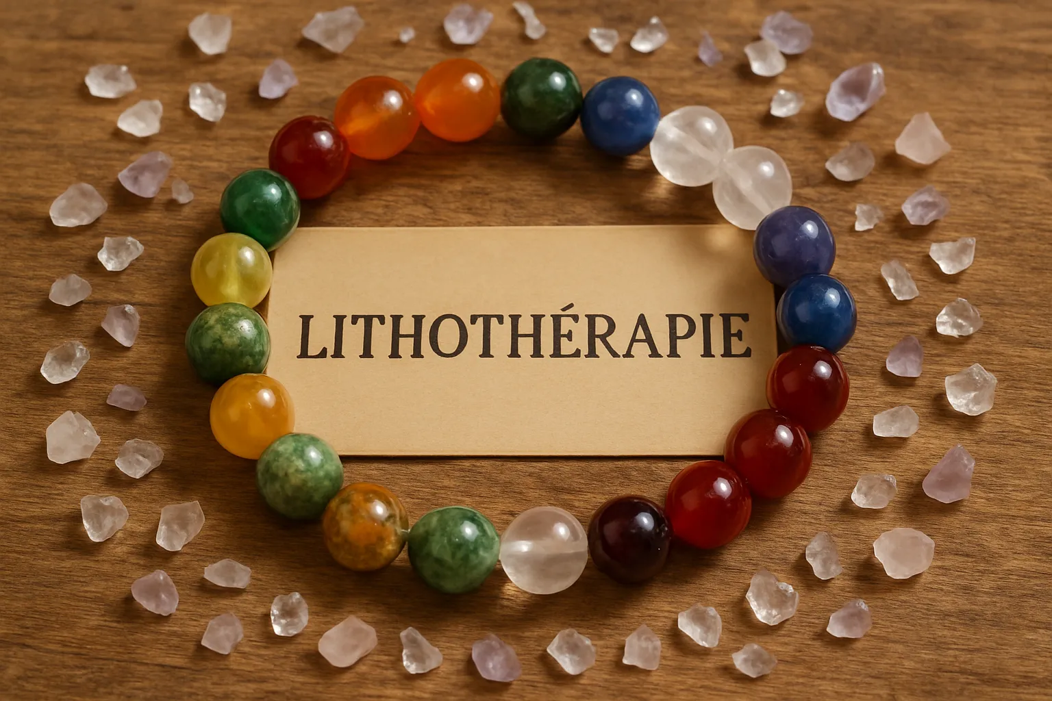 Que sont les bracelets énergétiques en lithothérapie ? 1 Un bracelet énergétique en pierres naturelles.