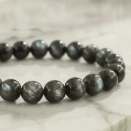 Bracelet Larvikite Pierre Naturelle 8mm Grade AAA
