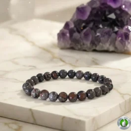 Bracelet Yooperlite Pierre de Flamme 8mm Qualité AA