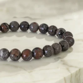 Bracelet Yooperlite Pierre de Flamme 8mm Qualité AA