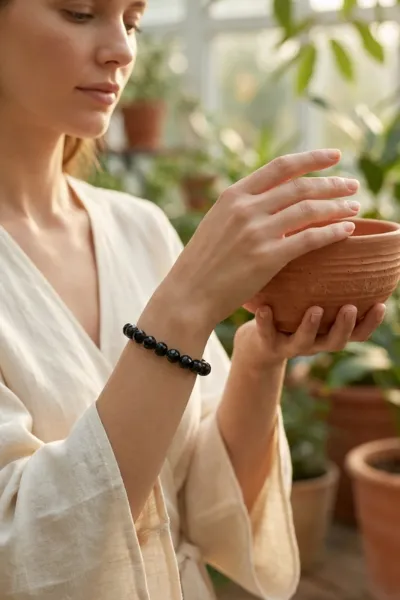 que va apporter ce bracelet spinelle noire