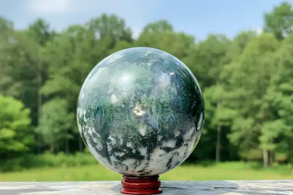 Agate mousse Vertus, origines et propriétés en lithothérapie