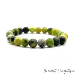 Lithothérapie Vosges - Bijoux en pierres énergétiques ↗️ 1 Bracelet Chrysoprase Citron Pierre 8mm Grade AAA