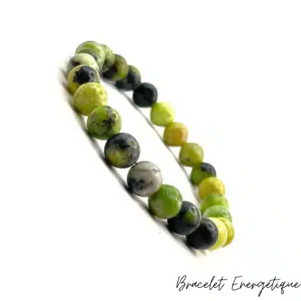 Bracelet Chrysoprase Citron Pierre Naturelle 8mm Grade AAA 2 Bracelet Chrysoprase Citron Pierre Naturelle 8mm Grade AAA – Image 2