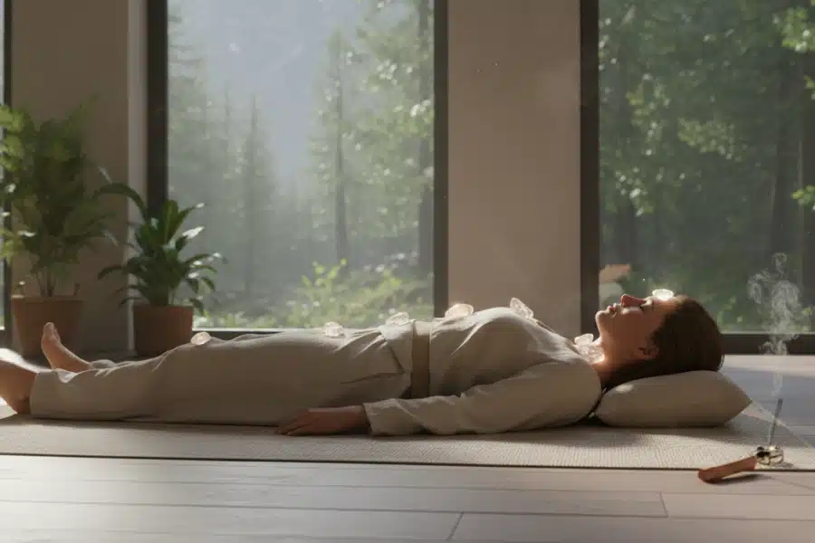 pierres sans danger complètent le cristal de roche