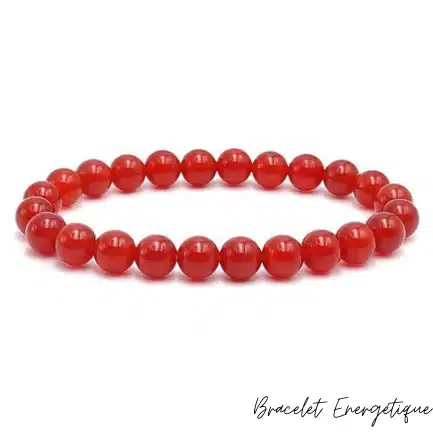 Bracelet Énergétique Bijoux Pierres | Livraison 24H 1 Bracelet Cornaline Pierre Naturelle 8mm Grade AA