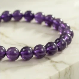 Bracelet Améthyste Pierre Naturelle 8mm Grade AAA