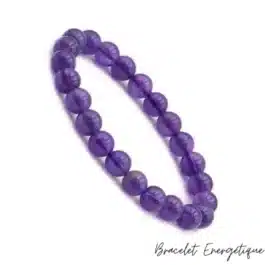 Bracelet Améthyste Pierre Naturelle 8mm Grade AAA