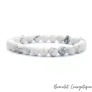 Bracelet Howlite Pierre Naturelle 8mm Grade AAA