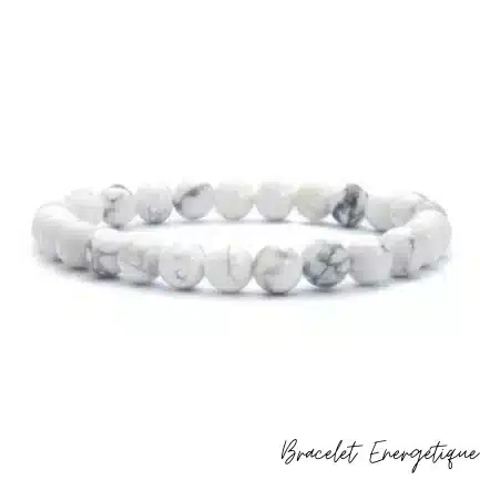 Bracelet Howlite Pierre Naturelle 8mm Grade AAA