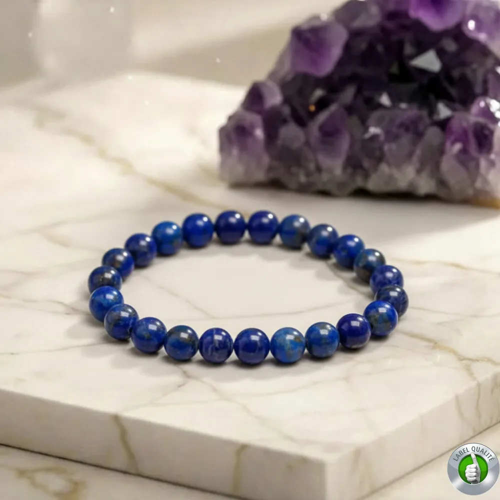 Bracelet Lapis Lazuli Pierre Naturelle 8mm Grade AAA