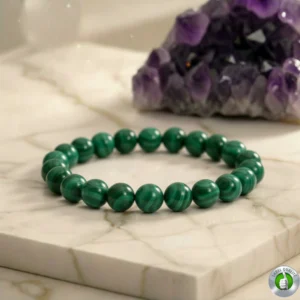 Bracelet Malachite Pierre Naturelle 8mm Grade AA