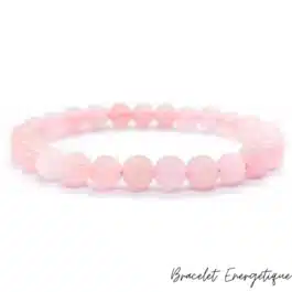 Bracelet Quartz Rose Pierre Naturelle Grade AAA