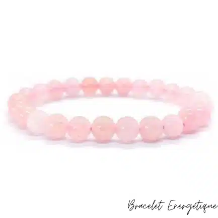 Bracelet Quartz Rose Pierre Naturelle Grade AAA