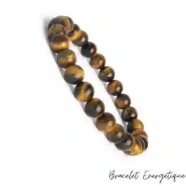 Bracelet Œil de Tigre Pierre Naturelle Grade AA Femme & Homme