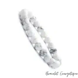 Bracelet Howlite Pierre Naturelle 8mm Grade AAA