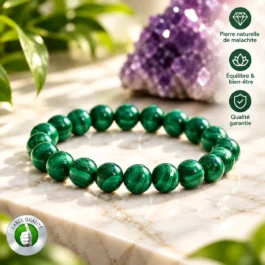 Bracelet Malachite Pierre Naturelle 8mm Grade AA