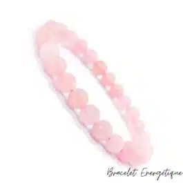Bracelet Quartz Rose Pierre Naturelle Grade AAA