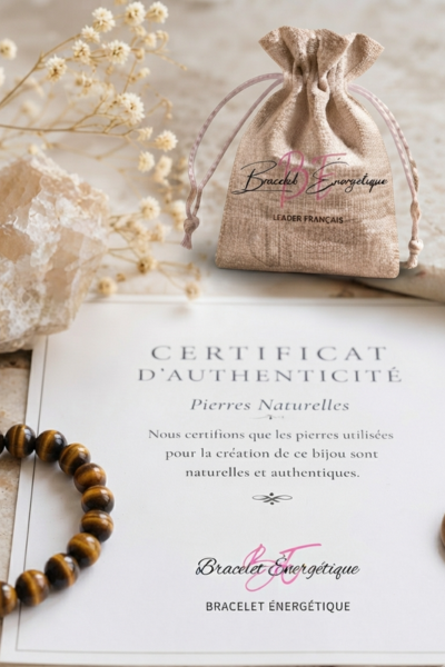 certificat authentification bracelet oeil de tigre