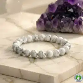 Bracelet Howlite Pierre Naturelle 8mm Grade AAA