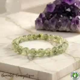 Bracelet Prehnite Pierre Naturelle 8mm Grade AAA
