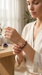 bracelet rhodonite shooting photo 2